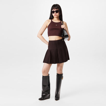 Pleated Mini Skirt