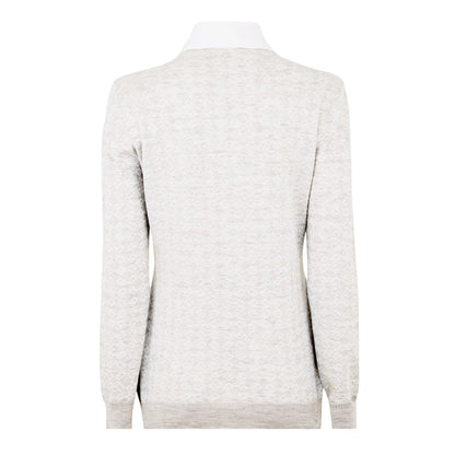 Stretch-Wool Blend Polo Shirt