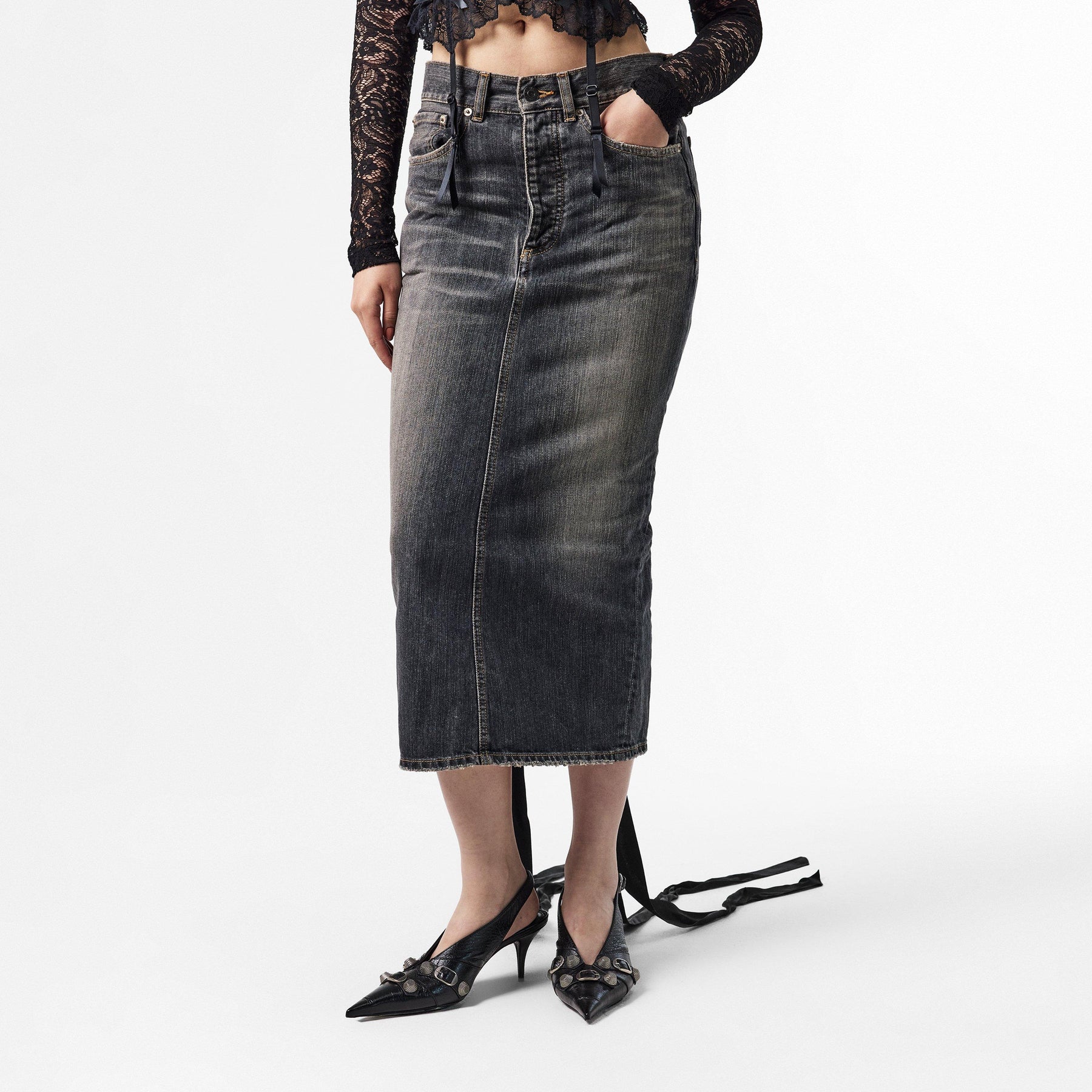 Bal Lace UP Skrt Ld52