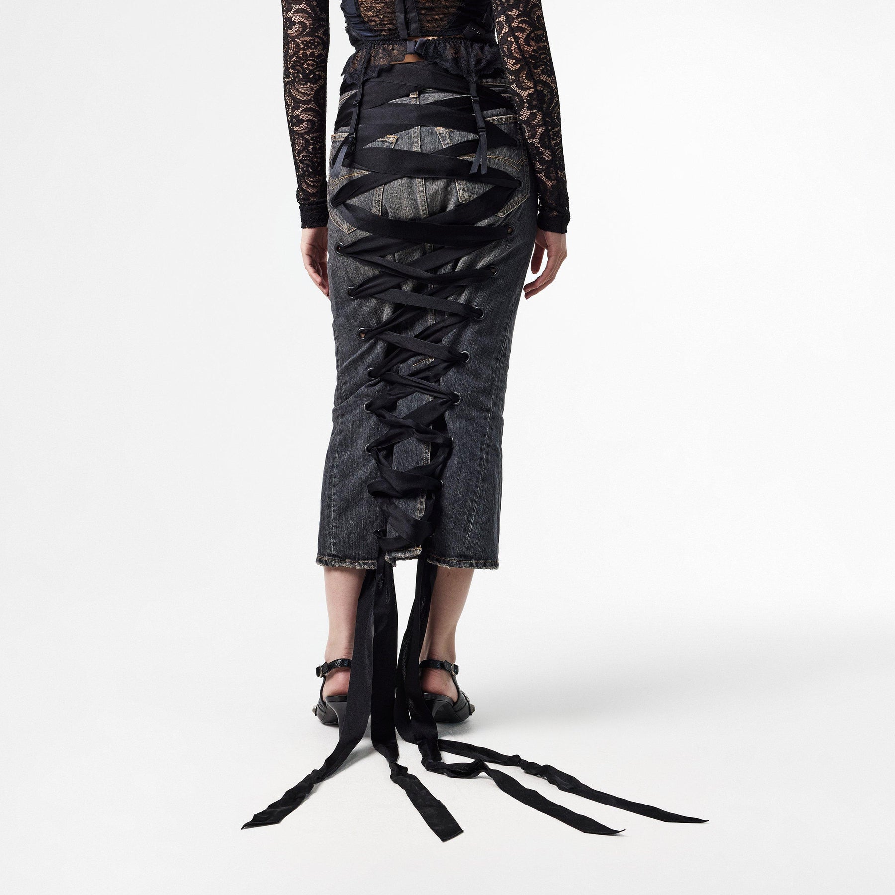 Bal Lace UP Skrt Ld52