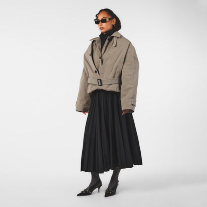 Hooded Trench Coat