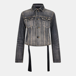 Bal Lace-Up Structured Denim Jacket