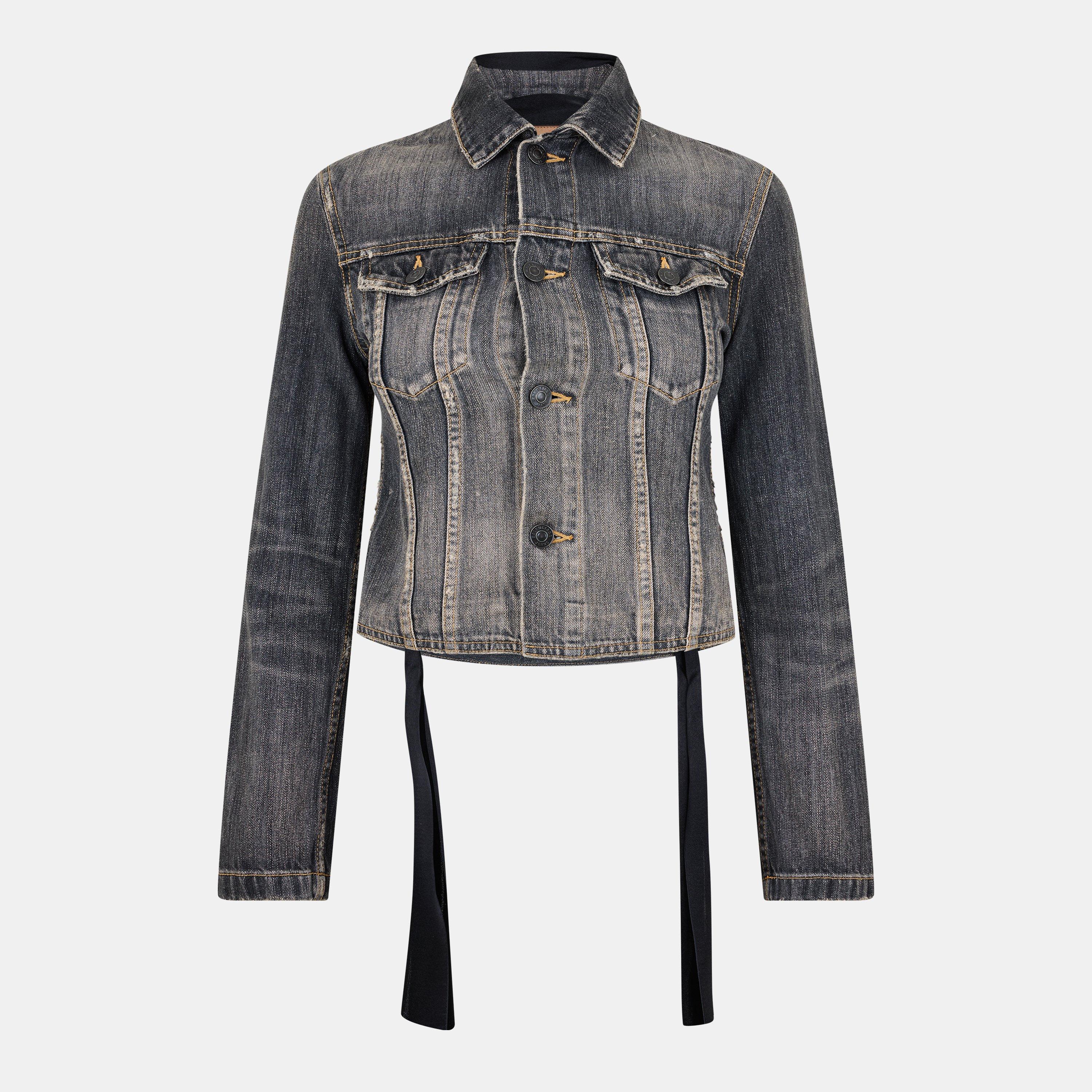 Bal Lace-Up Structured Denim Jacket