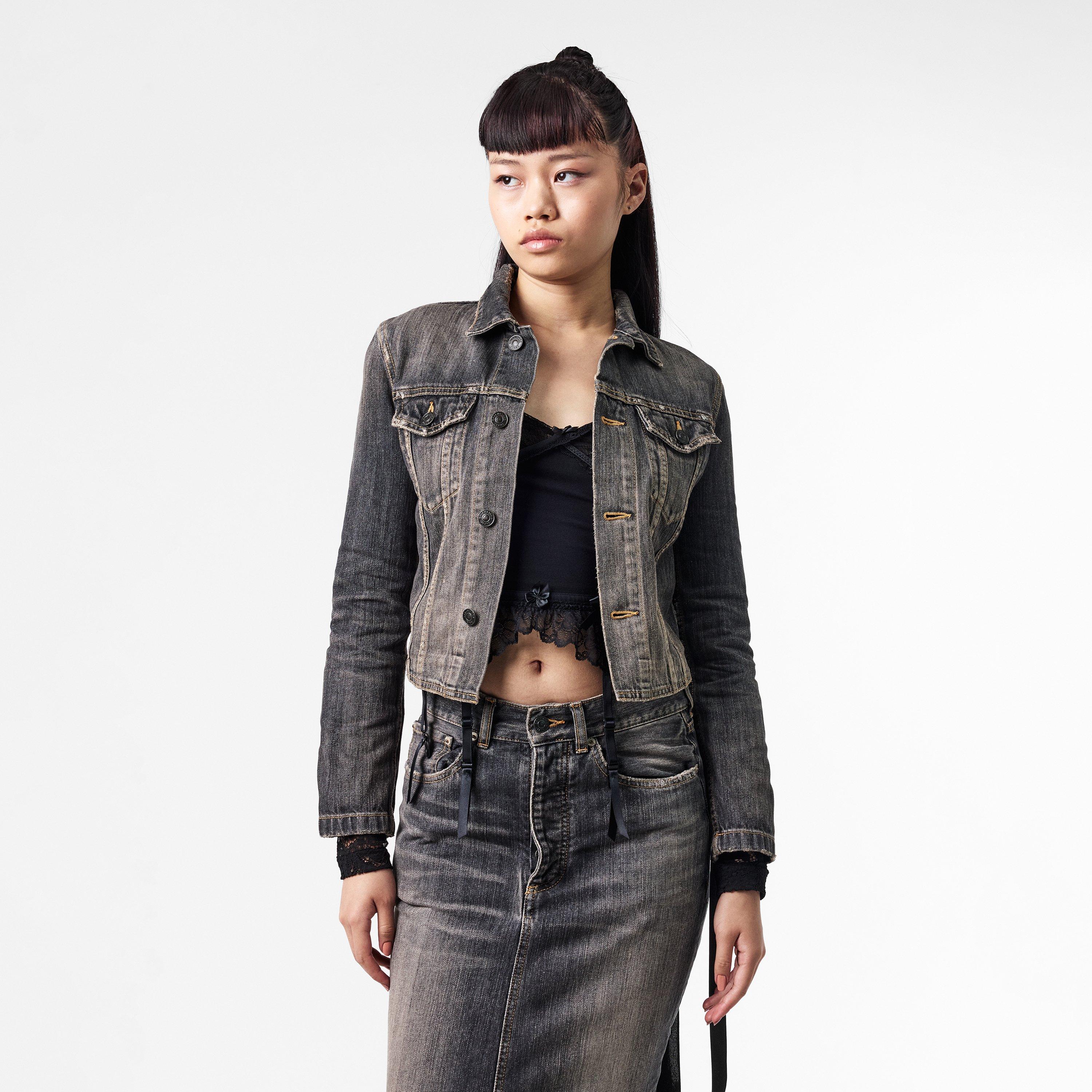 Bal Lace-Up Structured Denim Jacket