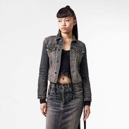 Bal Lace-Up Structured Denim Jacket