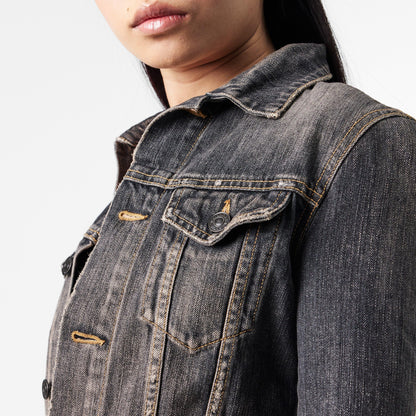 Bal Lace-Up Structured Denim Jacket