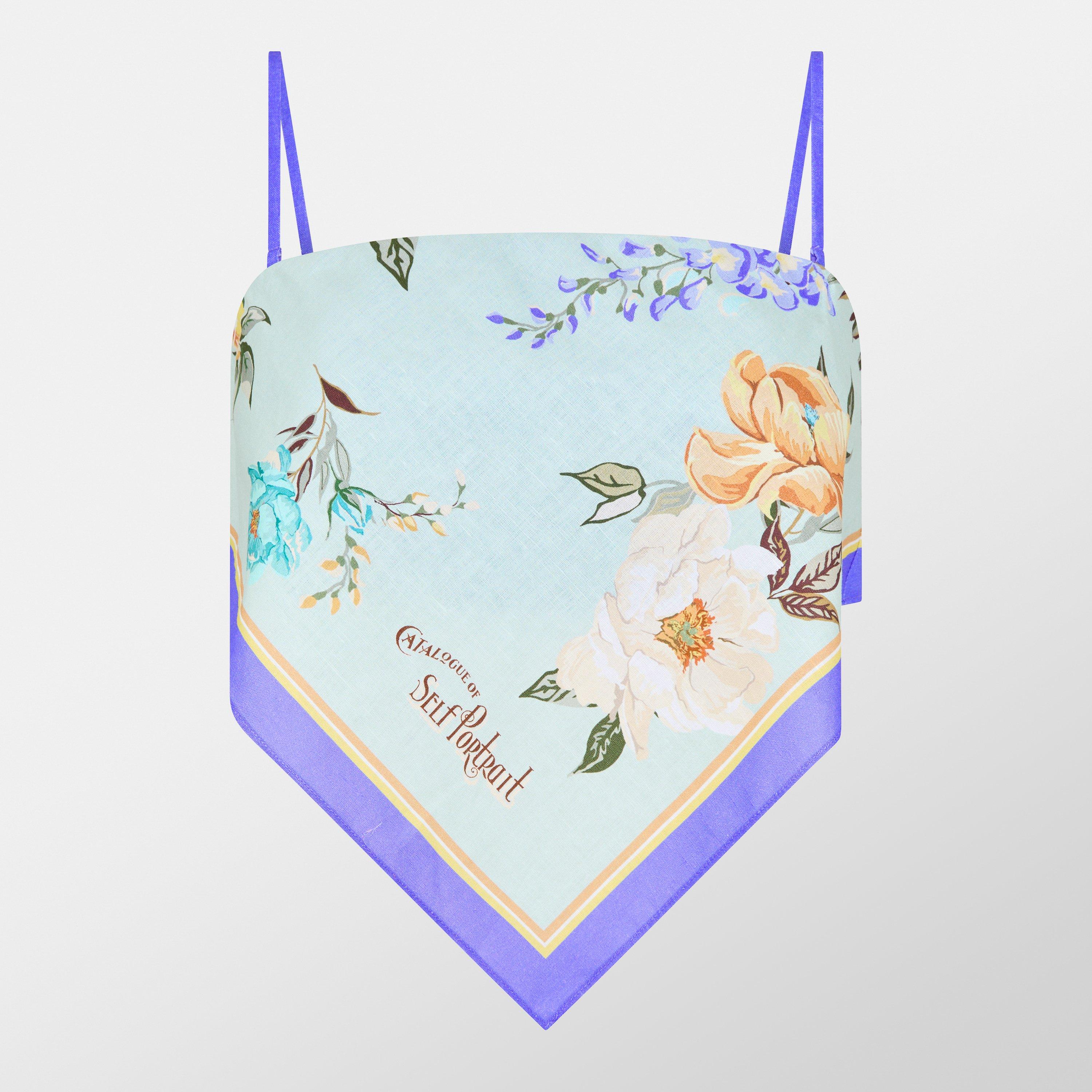 Floral Short Sleeve Crop Top