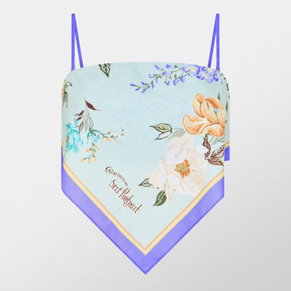 Floral Short Sleeve Crop Top