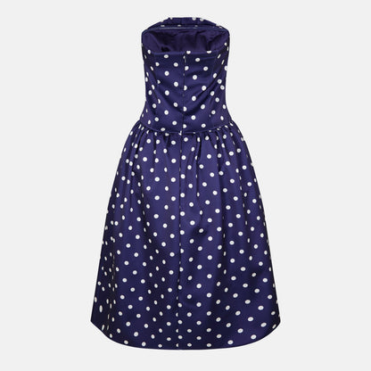 Polka Corset Midi Dress