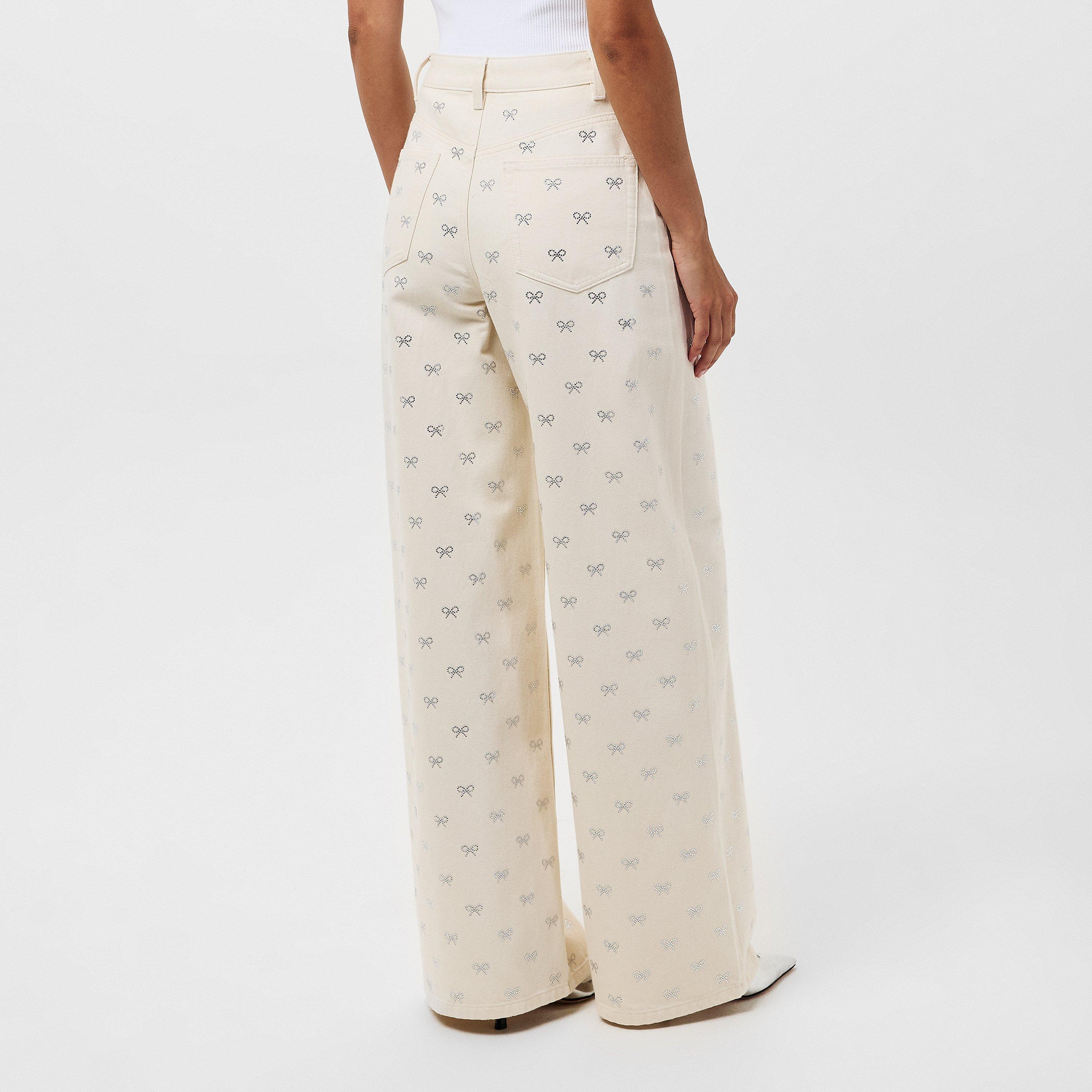 Diamante Wide Leg Jeans