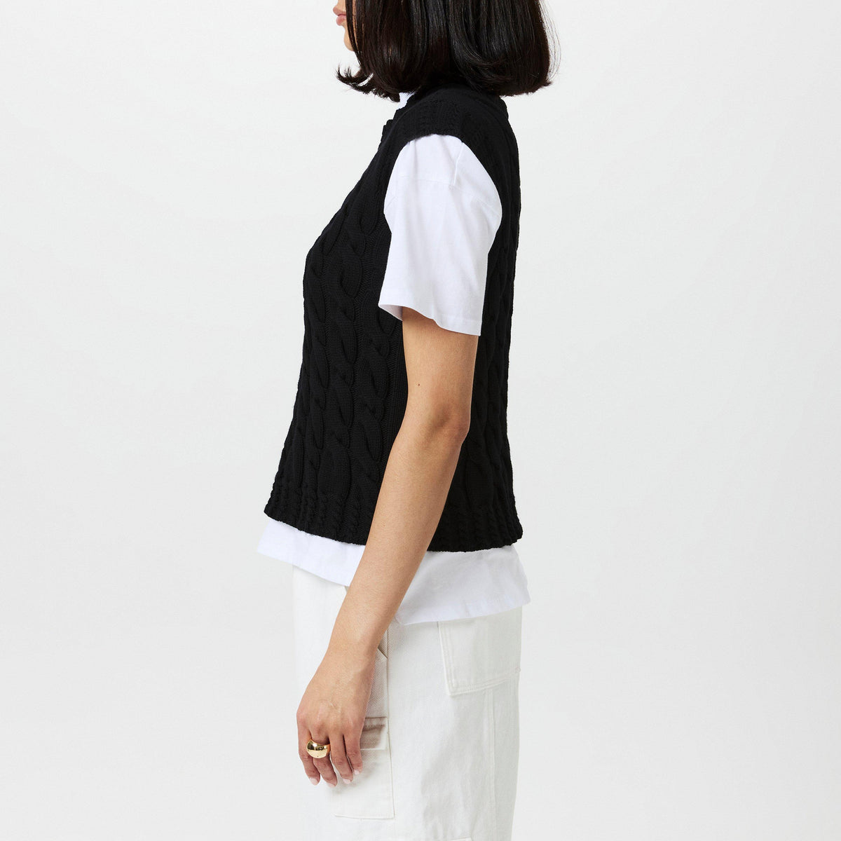 Cable Knit Vest