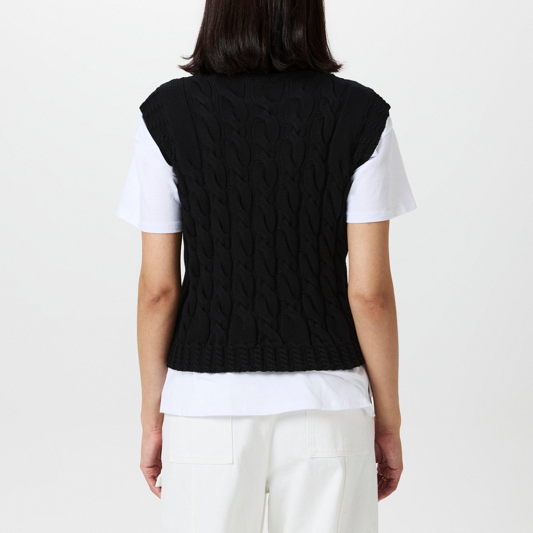Cable Knit Vest