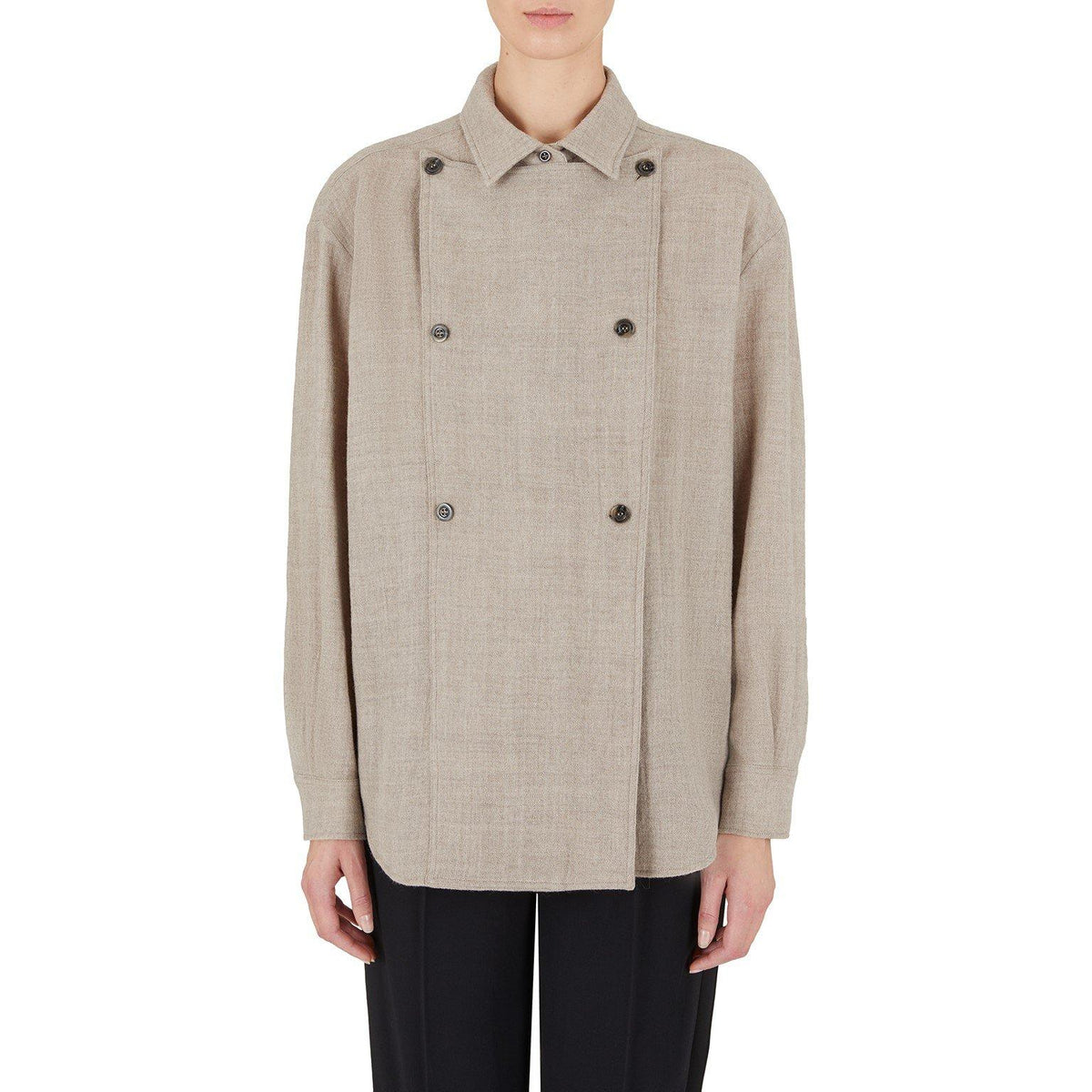 Button Stud Long Sleeve Shirt