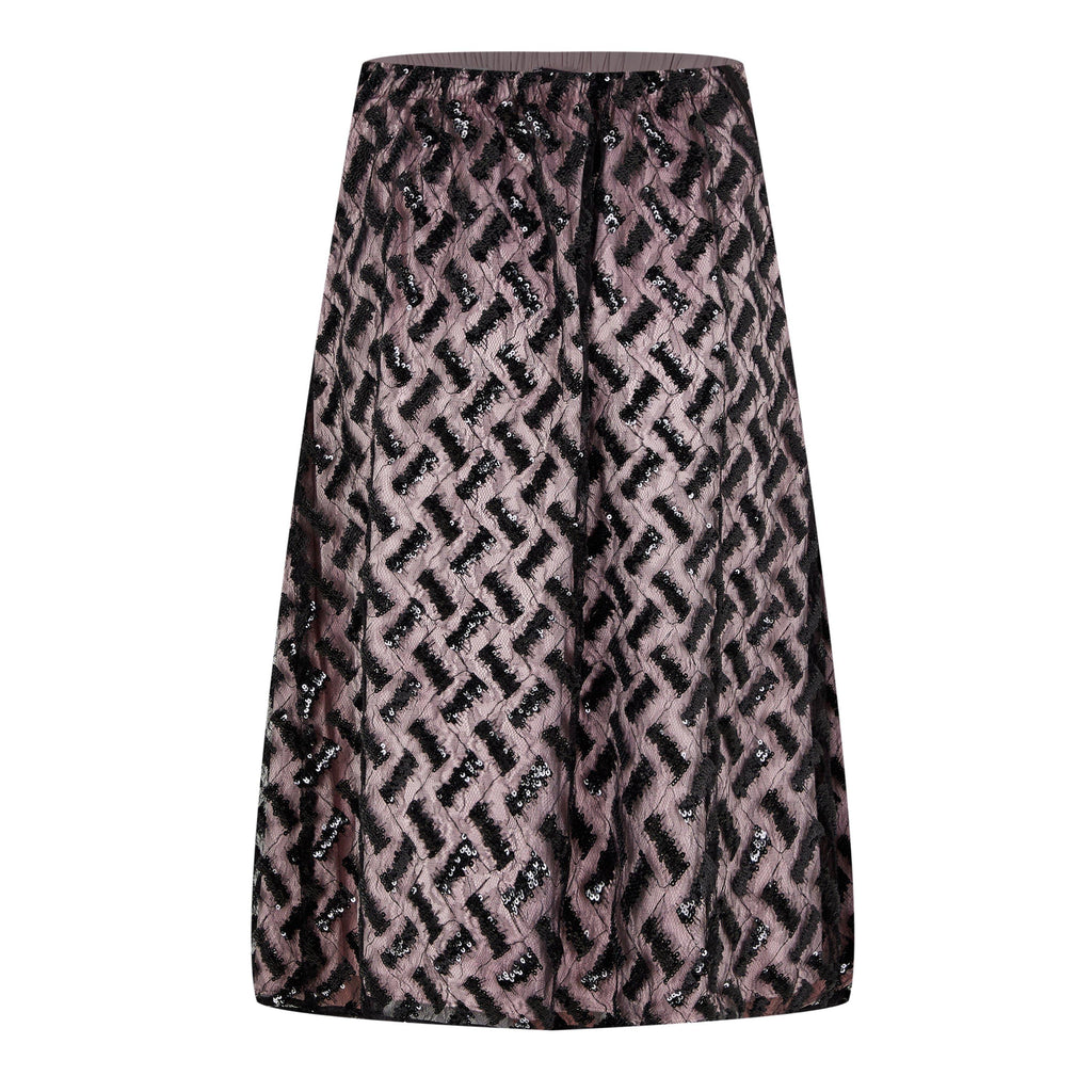 Midi Sequin Skirt