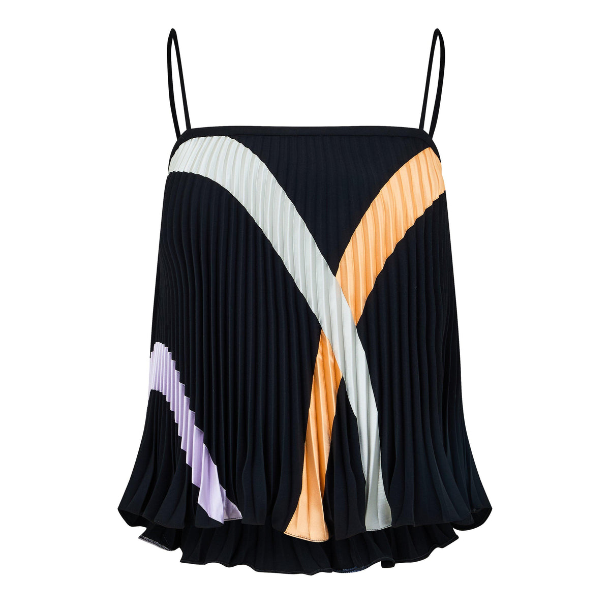 Pleated Sleeveless Top