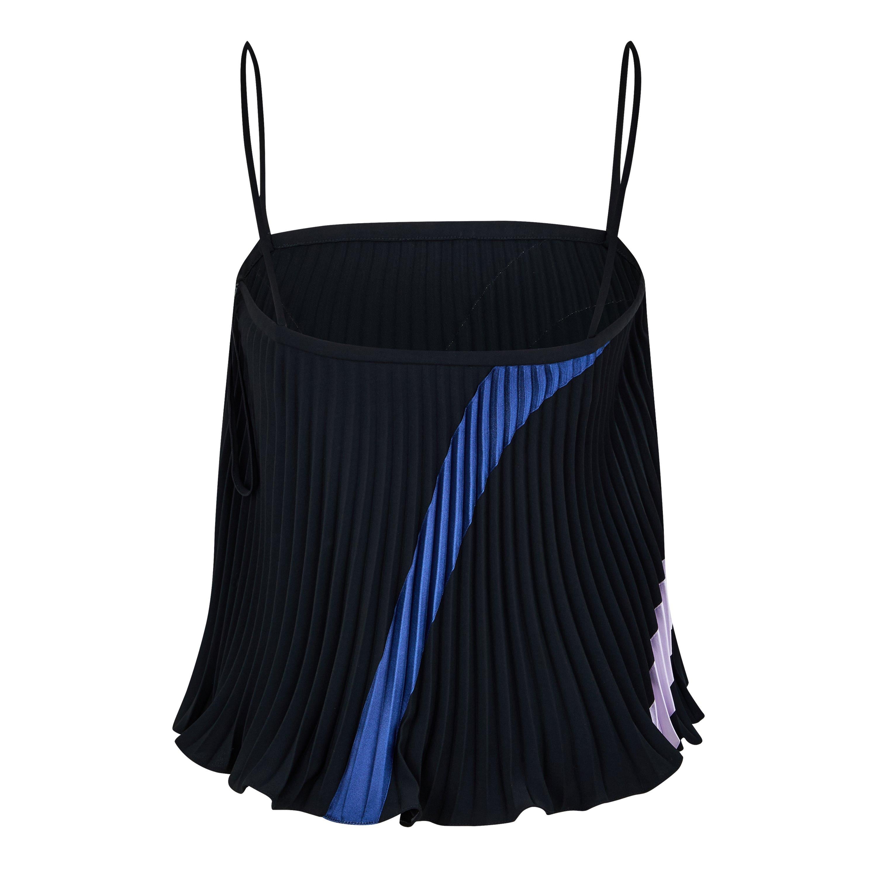 Pleated Sleeveless Top
