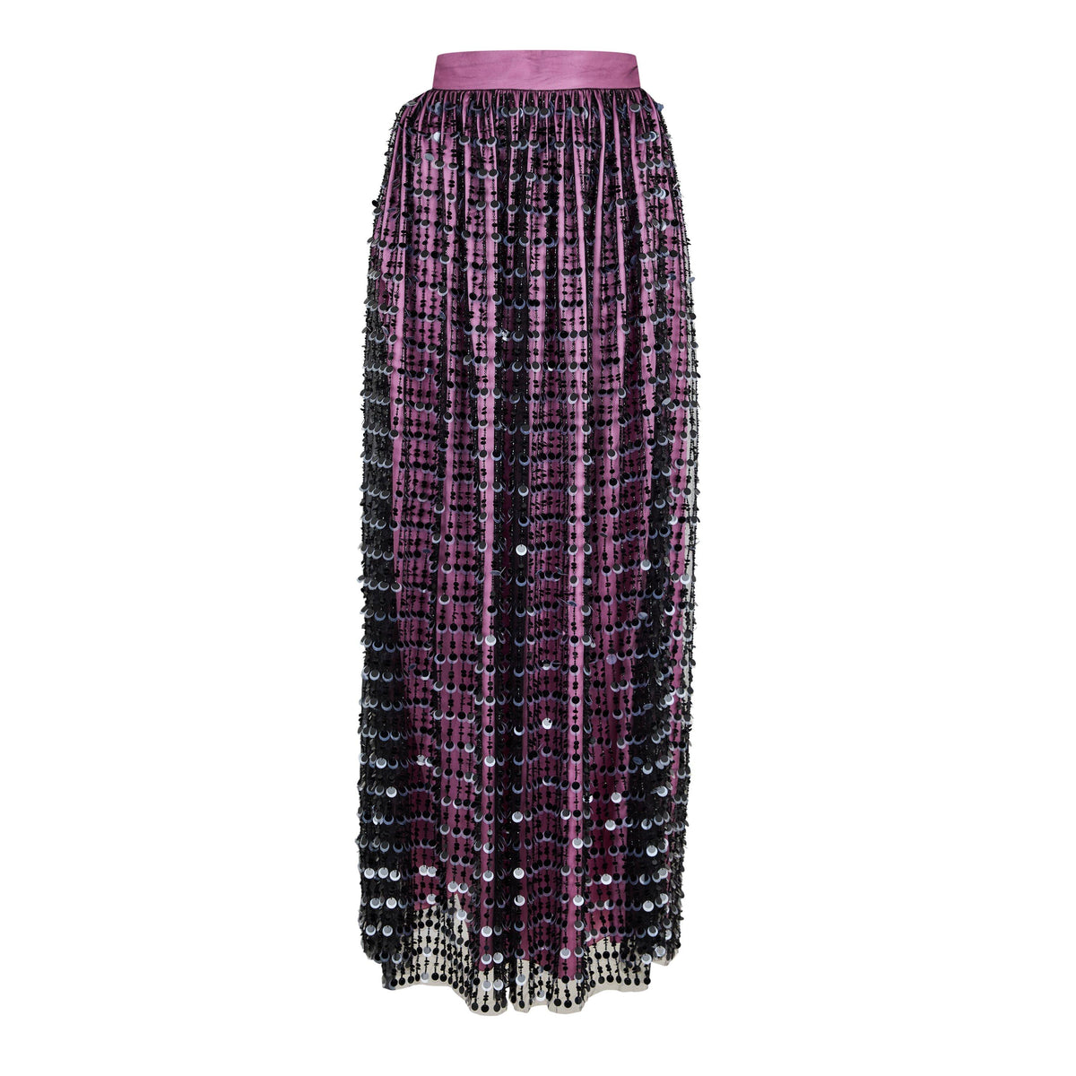 Sequinned Maxi Skirt