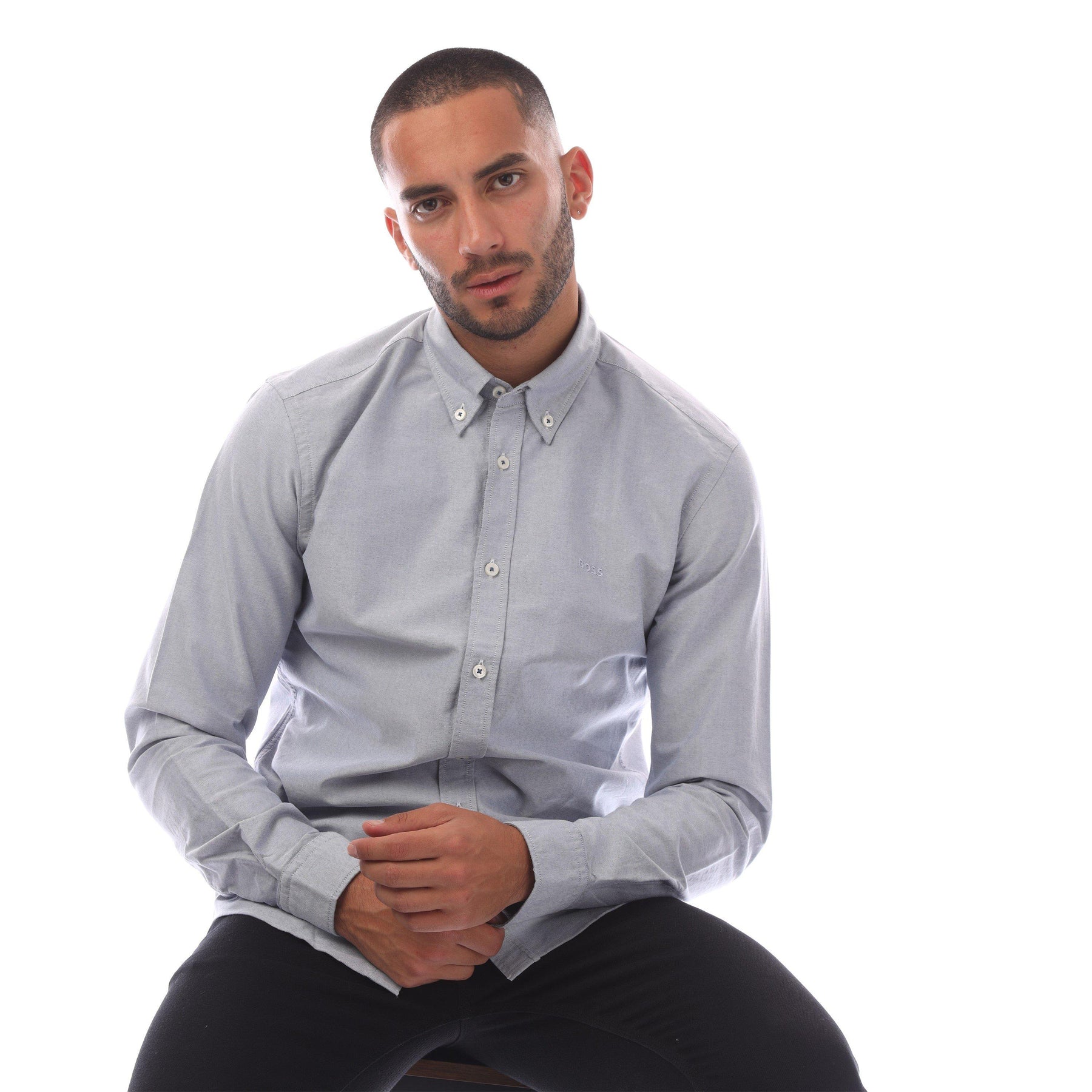 H-Roan-Bd-E-C1-243 10261879 01 Plain Shirt Mens