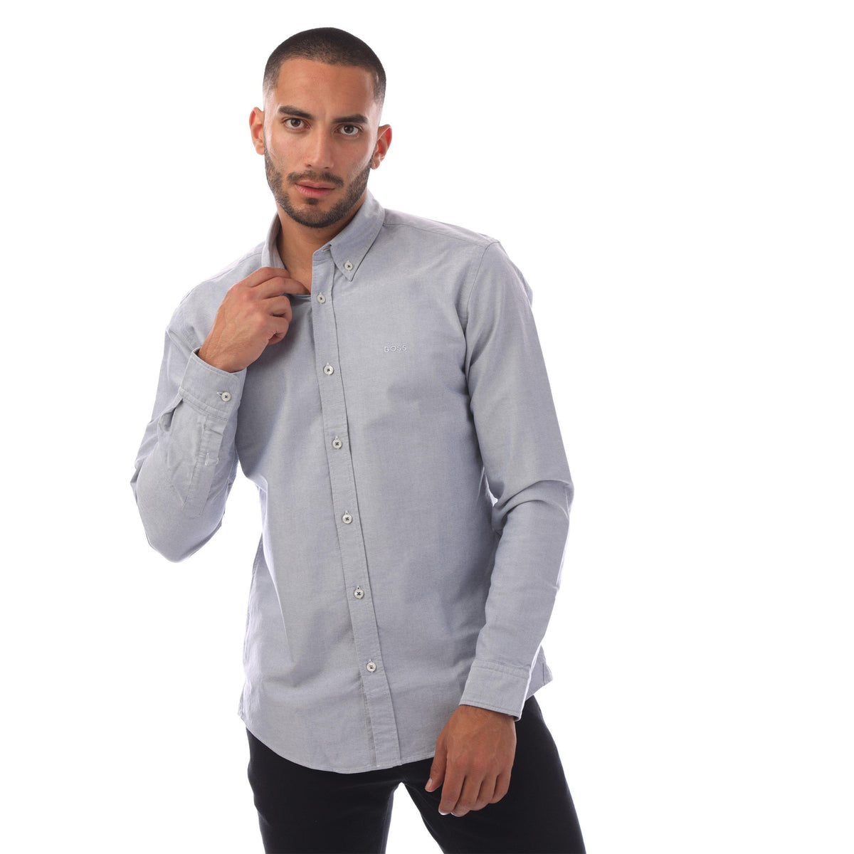 H-Roan-Bd-E-C1-243 10261879 01 Plain Shirt Mens