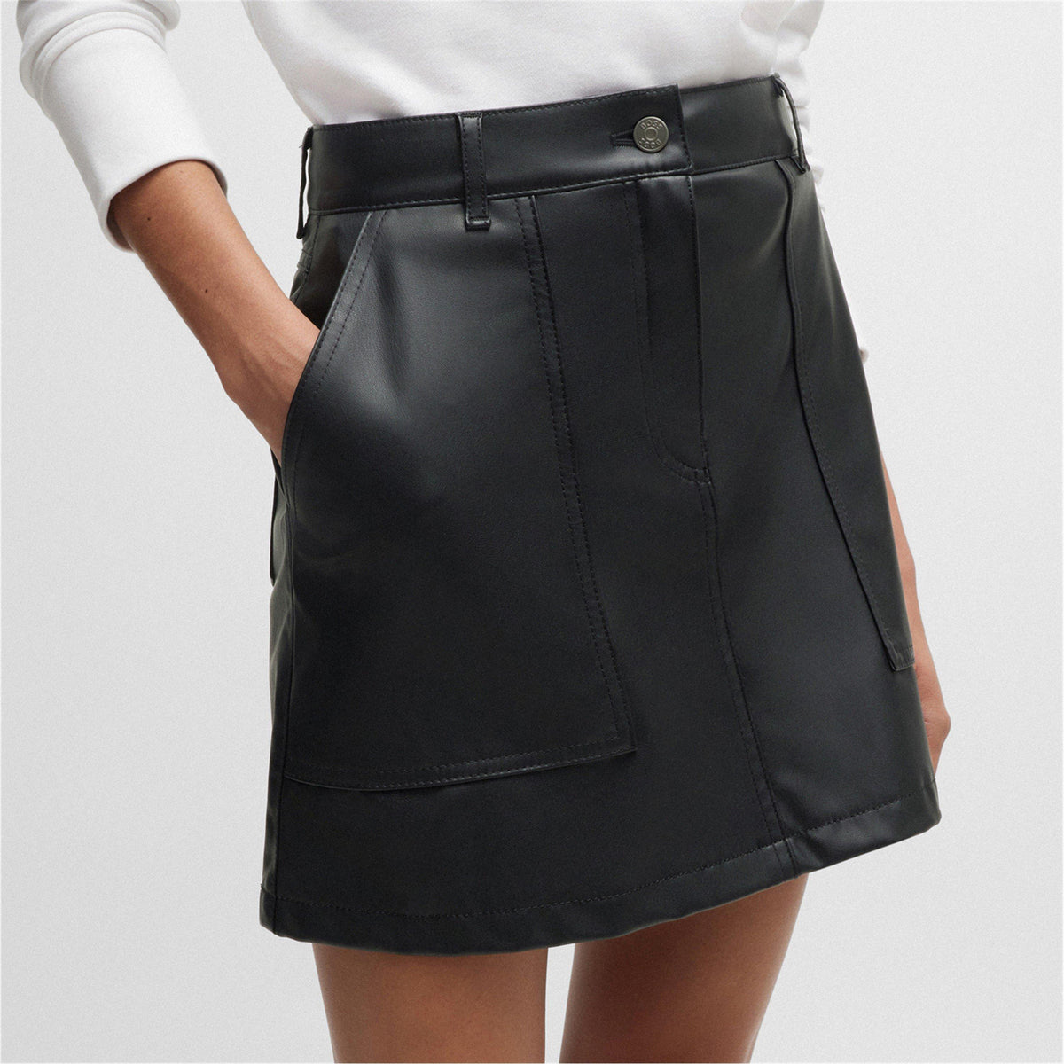 Women's C Vite Leather Skirt