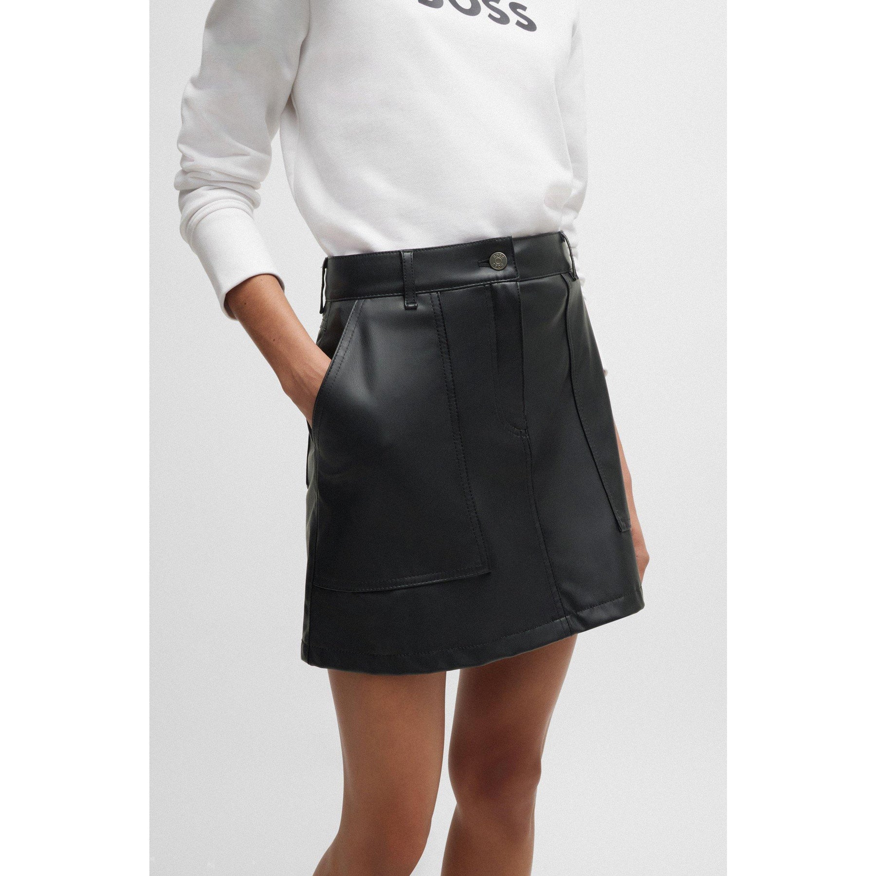 Women's C Vite Leather Skirt