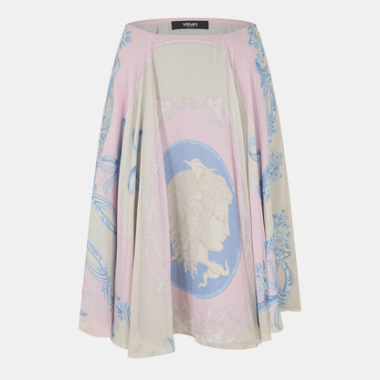 Silk Midi Skirt