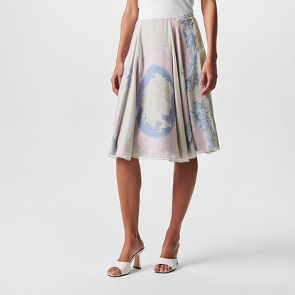 Silk Midi Skirt
