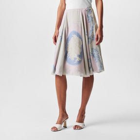 Versace Silk Skirt Ld52