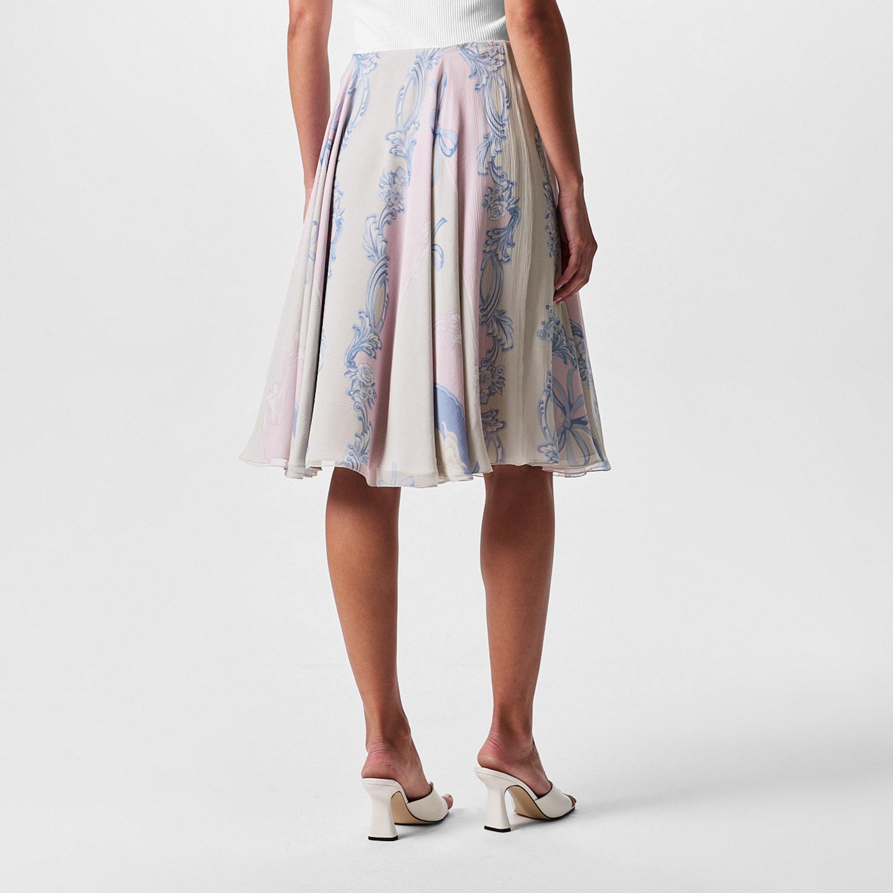 Versace Silk Skirt Ld52