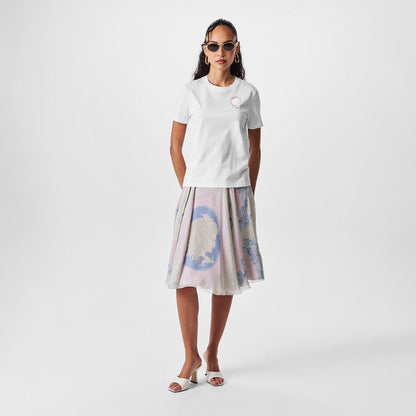 Silk Midi Skirt
