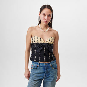 Bow Detail Silk Top