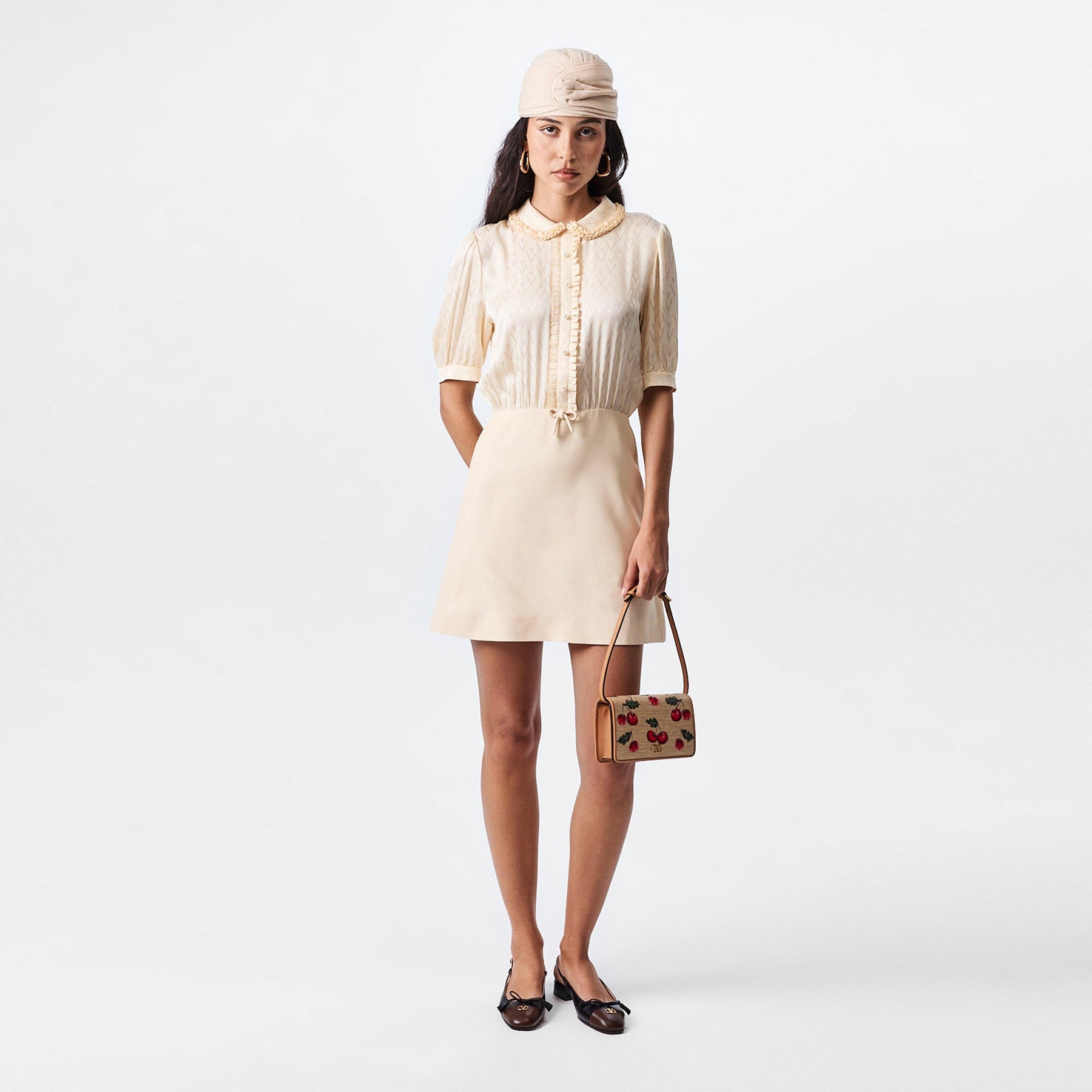 Crepe Couture Mini Dress