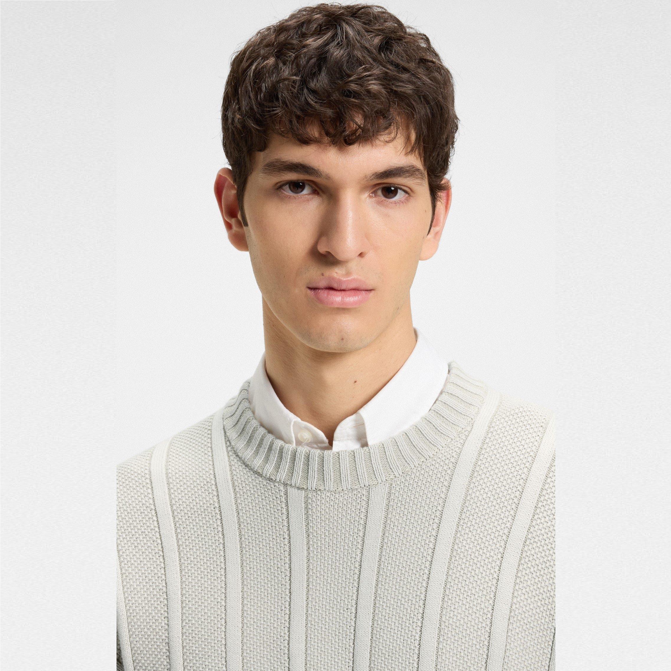 Men's Kaktus Knitted Jumper, Breathable Cotton