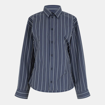 Semi Fitted Long Sleeve Patterned Shirt