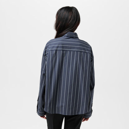 Semi Fitted Long Sleeve Patterned Shirt