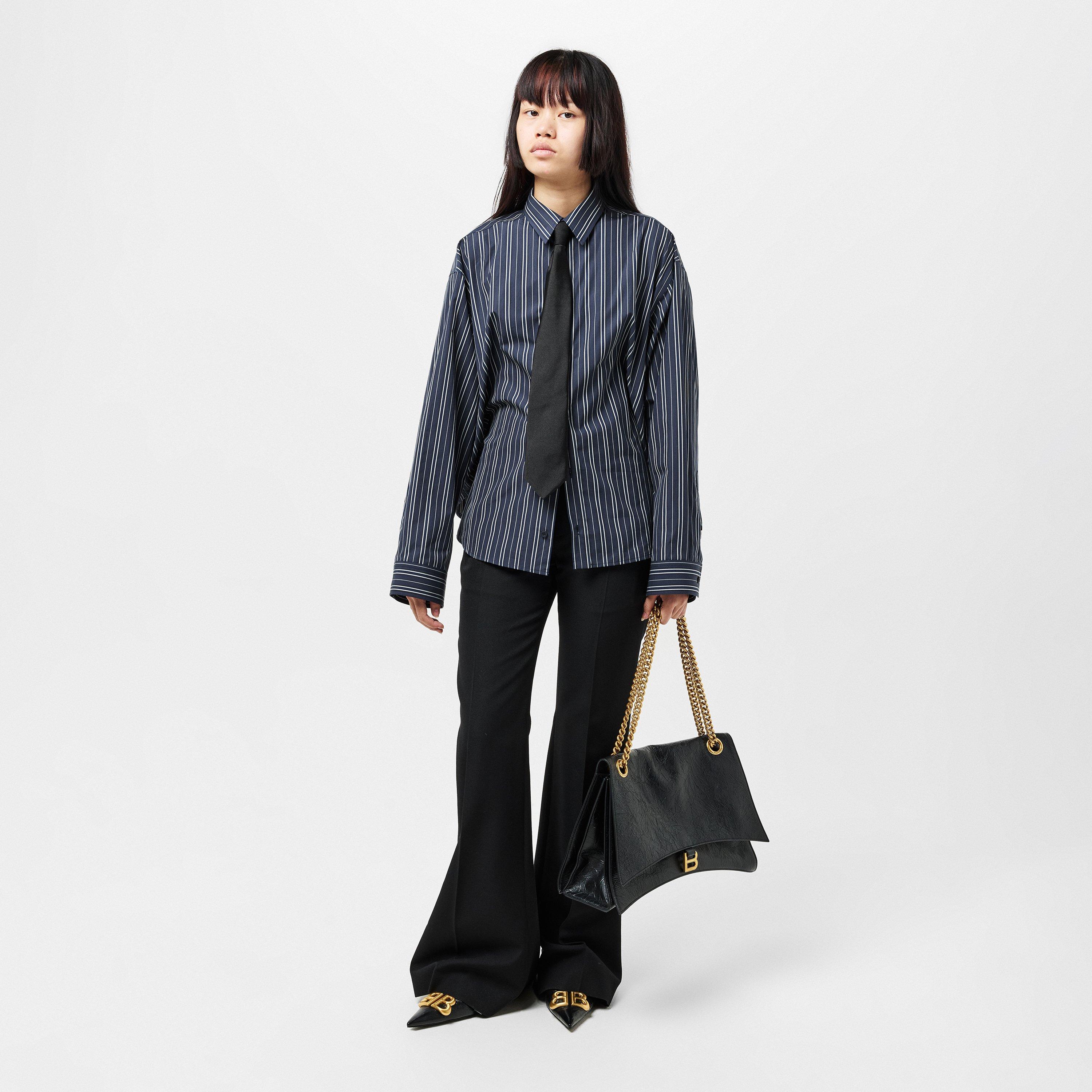 Semi Fitted Long Sleeve Patterned Shirt