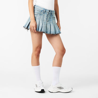 Pleated Mini Skirt