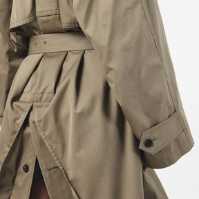 Bal Draped Nck Trnch Ld53