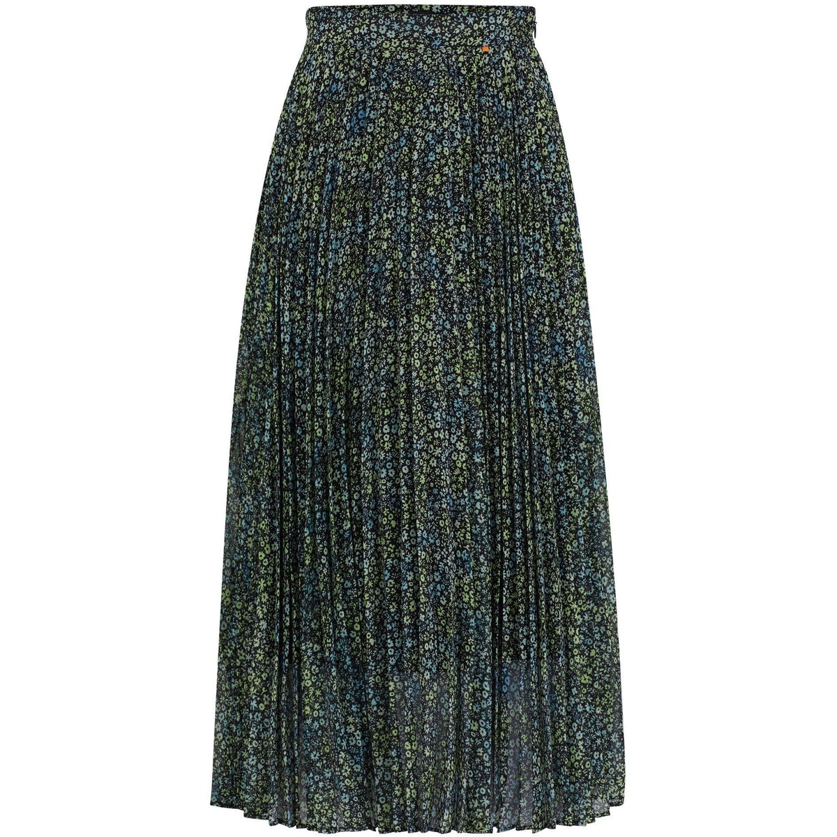Printed Plisse Skirt