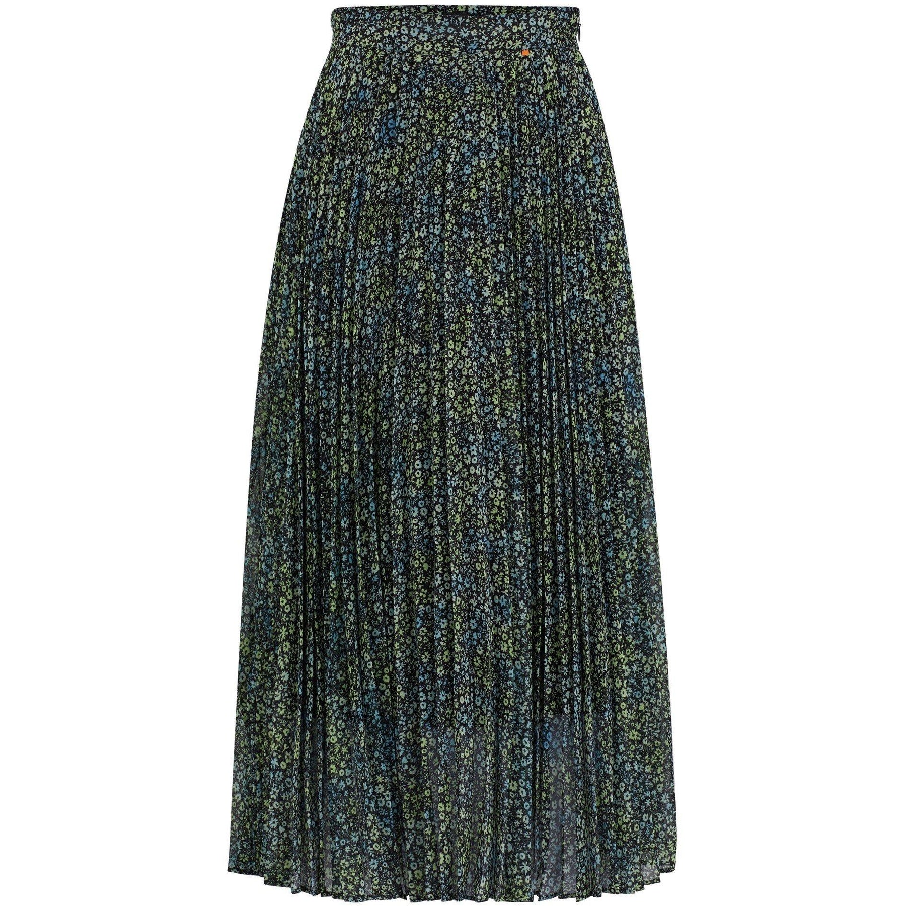 Printed Plisse Skirt
