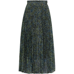 Printed Plisse Skirt