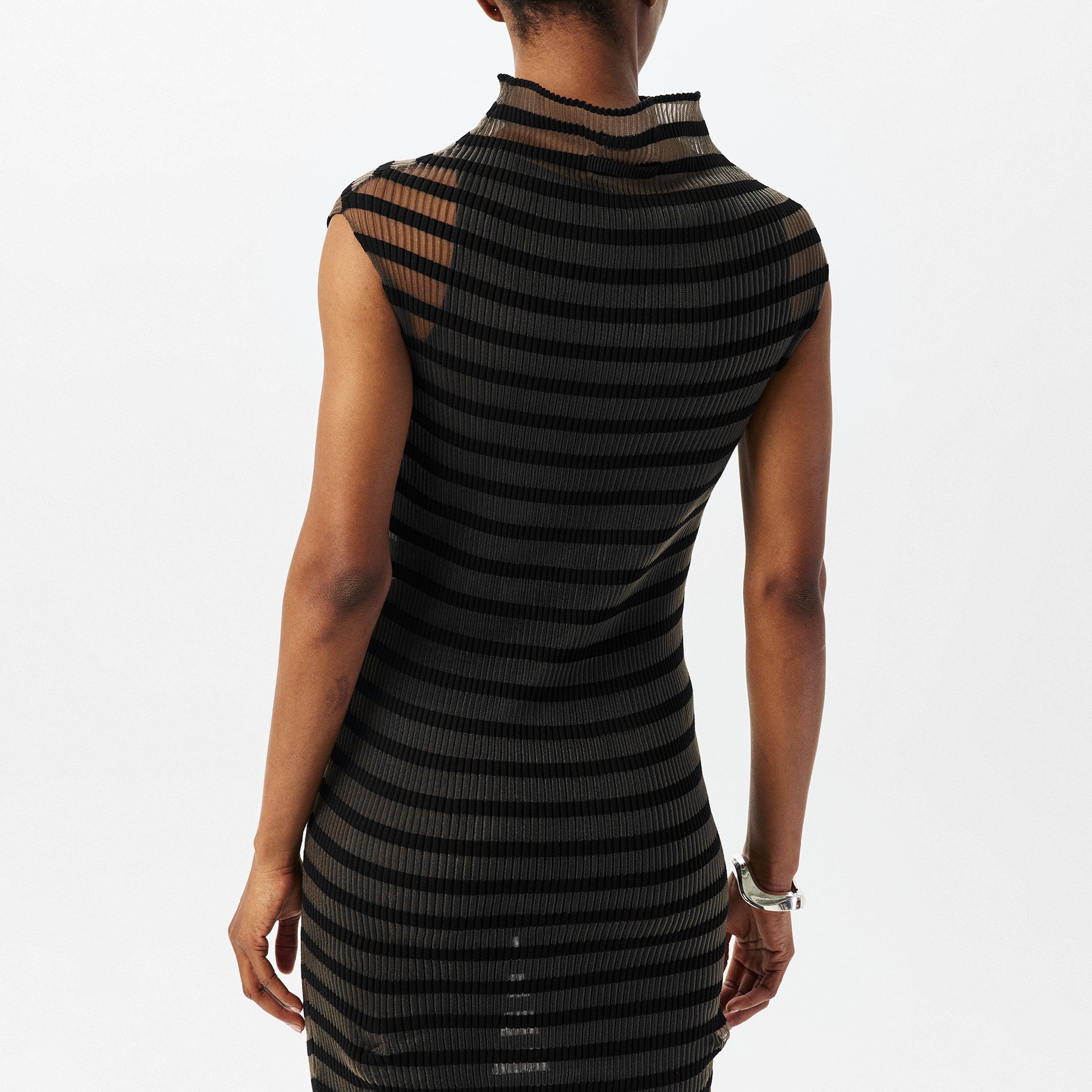 The Mariniere Striped Black Dress