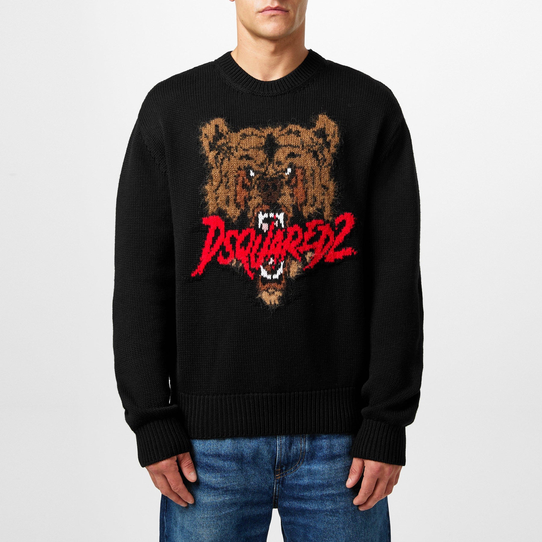 Bear Logo Knitted Jumper