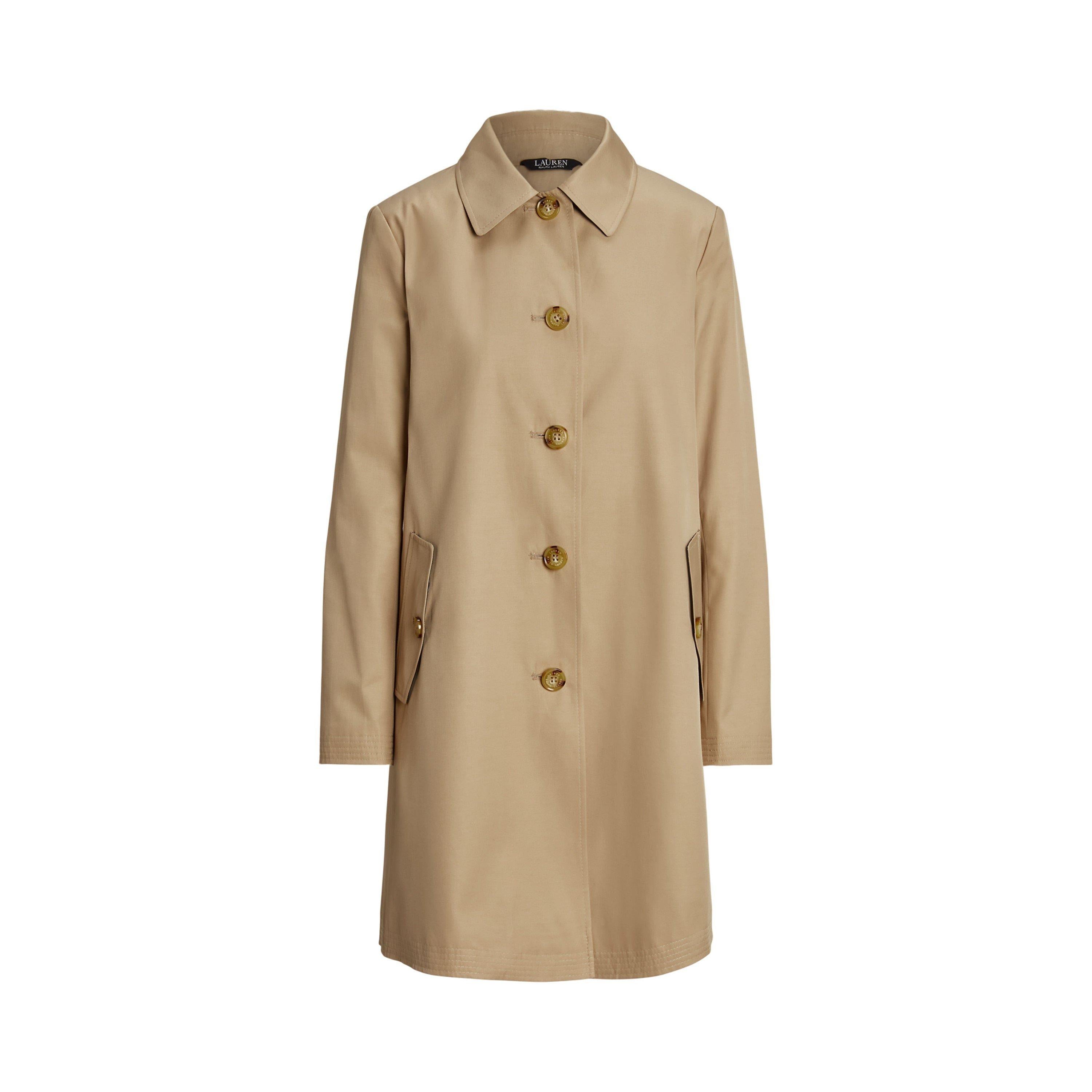 Genuine Leather Structured Trench Coat