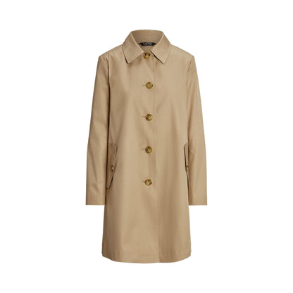 Genuine Leather Structured Trench Coat