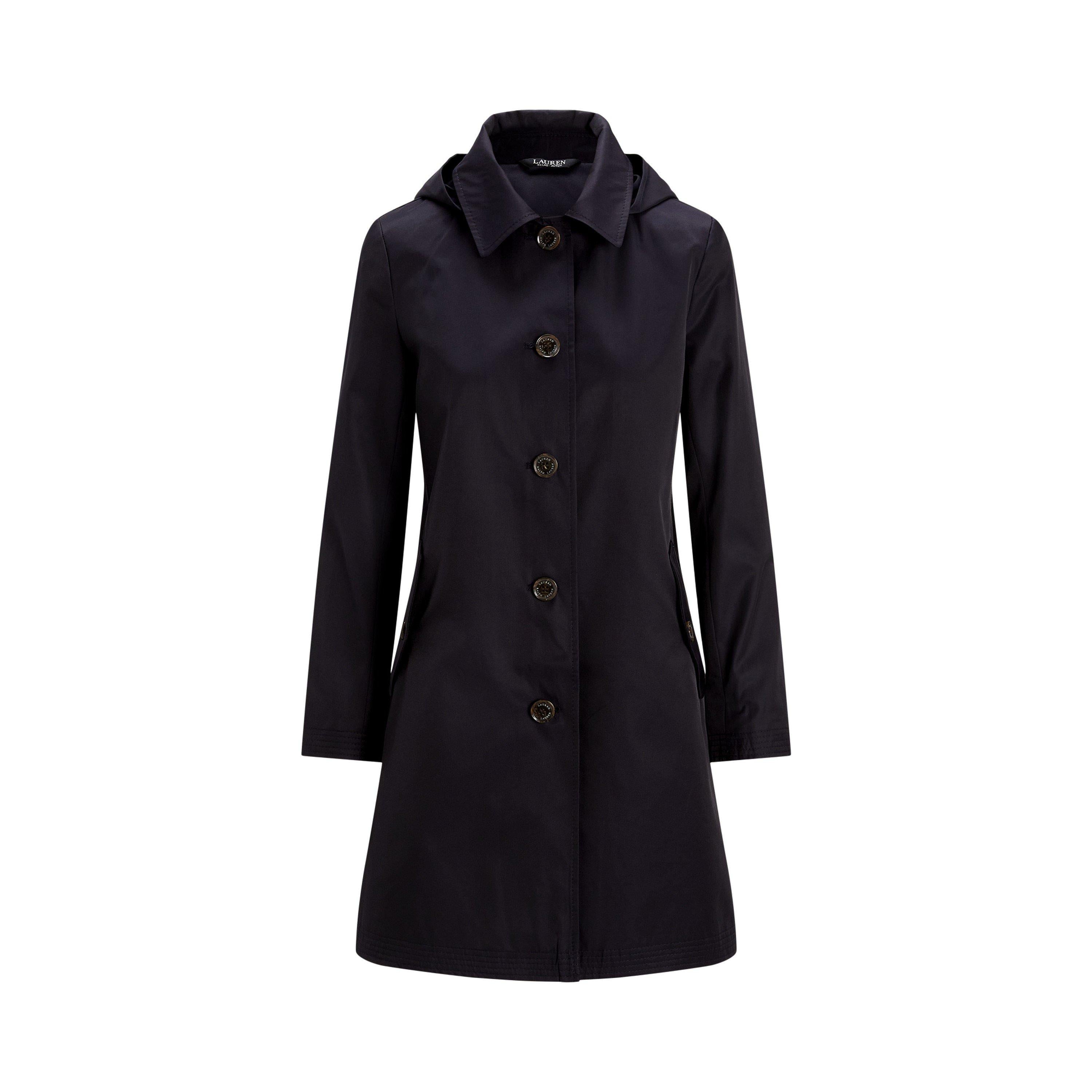 Genuine Leather Structured Trench Coat