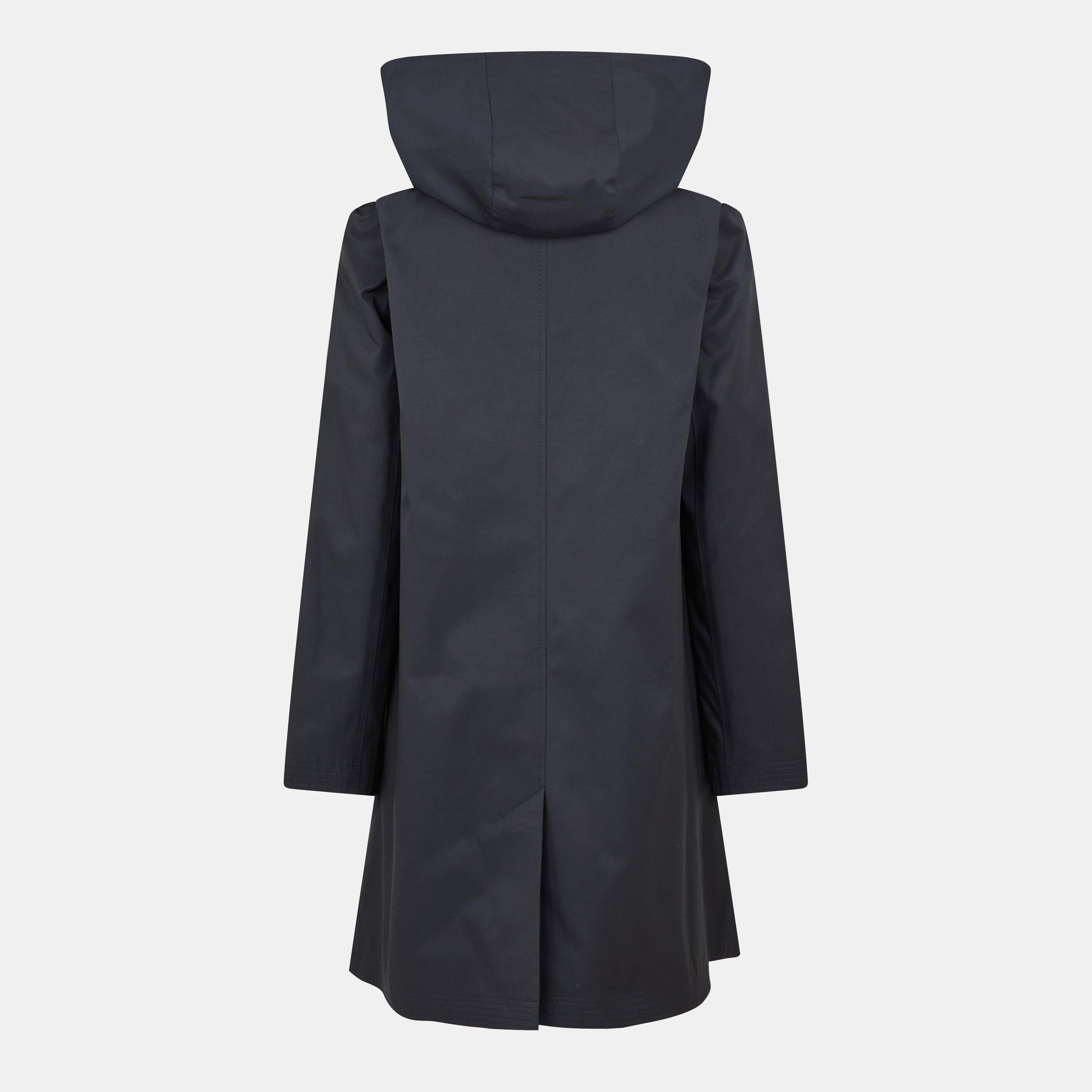 Genuine Leather Structured Trench Coat