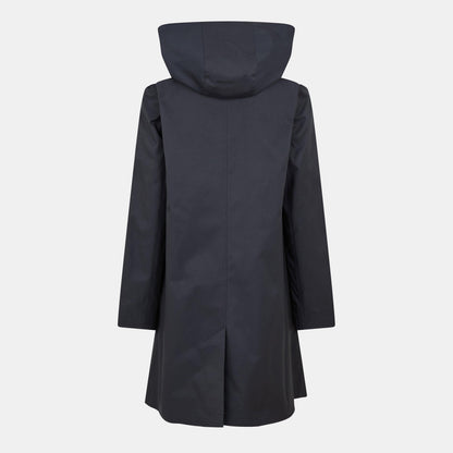 Genuine Leather Structured Trench Coat