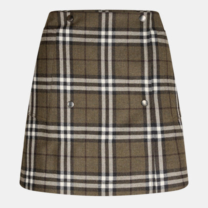 Check Tailored Mini Skirt