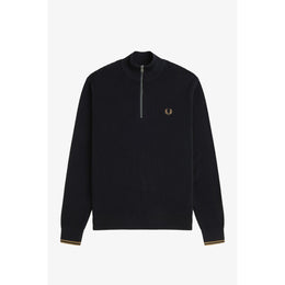 Waffle Stitch Half Zip Jumper